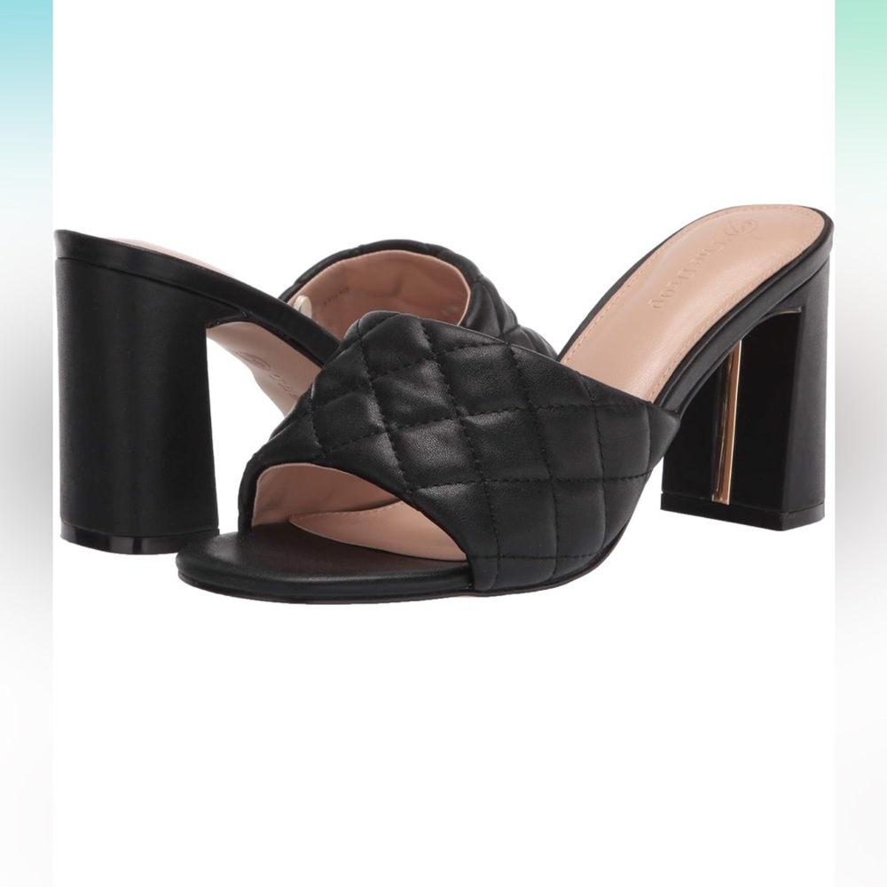 Black Mule Block Heels